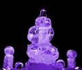 Guan Yu ice sculpture purple